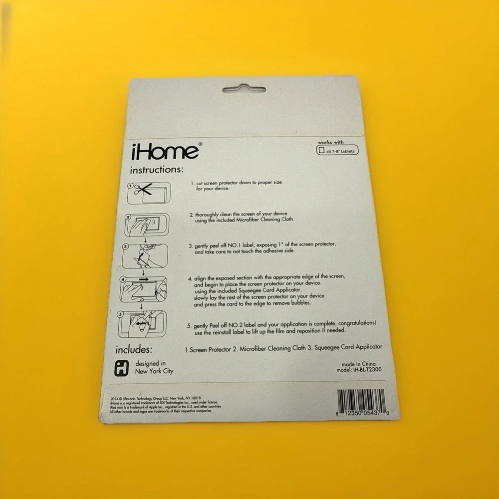 iHome Ultra Clear Universal Screen Protector‎ 7-8
